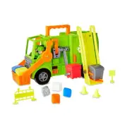 Kid Connection Recycling Truck Play Set 16 Pieces Toddler Toy Ages 3+