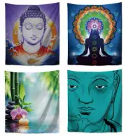 4 pieces love wall art spirit sun moon native fairy hanging tapestries