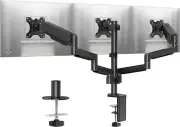MOUNTUP Triple Monitor Stand Mount, 3 Desk Mount for Three Max Black