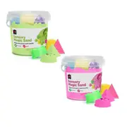 [Educational Colours] EC Sensory Magic Sand with 6 Moulds 600g - Green