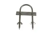 Stainless Steel Back Brace U Bolt with Wing Nut & Plate for DIZZY LAMB BBQ Rotisserie Spit