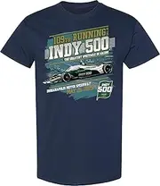 Checkered Flag Sports 109th Indy IndyCar 2025 Adult Race 5.25.2025 Teal Logo Navy Tee