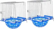 Mipcase 2pcs Bird Breeding Nest for Cockatiel Canary Durable Hanging Cage Nest with Sturdy Wire Construction Portable Easy to Install for Parrots Pigeons