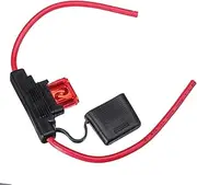 8AWG Maxi Large Inline Fuse Holder Free Maxi Blade Fuse Included 20A 30A 40A 50A 60A 70A 80A 100A (50AMP)