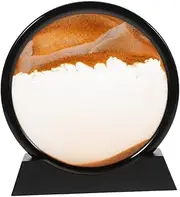 BAZEITFLOW Moving Sand Art Decor Creative Desktop Sandscape Painting with Frame Unique Office Home present Endless Relaxation and Entertainment for All Ages