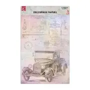 Little Birdie Decoupage Paper A4 4/Pkg-Antique Essense 5A002K25-73472