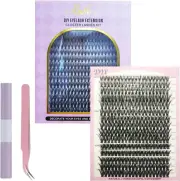 YSHIGUING 200Pcs Lash Extension Kit,Diy Individual Lashes Clusters Kit,Lash B...