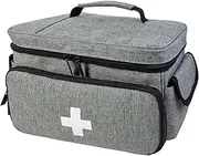 Travel First Aid Kits Bag, First Aid Bag Lockable Emergency Kits Organizer Medical Storage Bag for Workplace Office Emergency