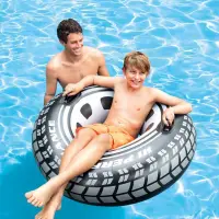 在飛比找蝦皮購物優惠-玩樂生活 美國INTEX  56268成人雙手把輪胎充氣游泳