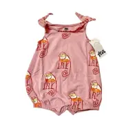 NWT Tea Collection Tie Shoulder Baby Romper 3-6m