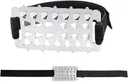 [Generic] Shoe Cleats for Snow and Ice - Stainless Steel Outdoor Ice Spikes for Shoes,Anti Slip Snow Walk Traction Cleats, Shoe Spikes Grips Traction for Hiking, Fishing, Walking, Climbing