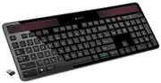 Logitech K750 Wireless Solar Keyboard for Windows Solar Recharging Keyboard Black, Not for Mac (Windows Black)