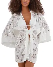 ViX Perola Eyelet Swim Cover-Up