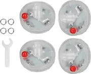 Colorful Car Tire Wheel Lights, 4Pcs Hub Lamp Cap Light with Motion Sensors for Car Bicycle Motorcycles, 15 Mode Color