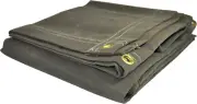 10X12 Green Heavy Duty Canvas Tarp (10’X12’)