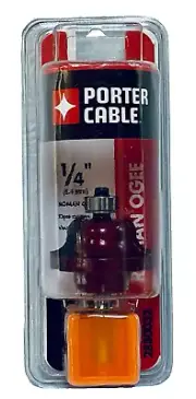 PORTER-CABLE 1 1/2" Carbide Roman Ogee Router bit, 1/4" shank - New in Package