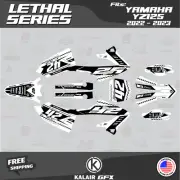 Graphics Kit for YAMAHA YZ125 (2022-2023) YZ 125 Lethal Series - White