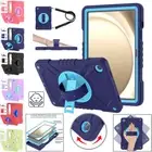 Kids Shockproof Case Rotate Cover Strap For Samsung Galaxy Tab A7 Lite A8 A9+