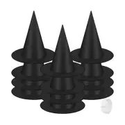 12 PCS Halloween Witch Hats, Black Hanging Witch Hat, Witch Costume Accessori...