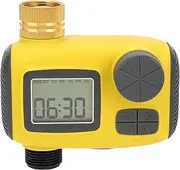 Sprinkler Timer with Brass Inlet, Programmable Water Timer for Garden Hose with Rain Delay, Manual & Automatic Watering System, 1 Outlet Outdoor Hose Timer for Yard, Lawn