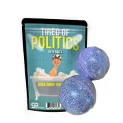 Tired of Politics Bath Bombs - XL Black and Purple, Weird Gag Gifts, Political