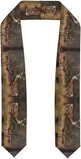 [EdWal] Deer Hunting print Graduation Stole and Sash Class for Unisex Adult Honor Stole Honor Stole of 2025