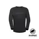 【Mammut 長毛象】Selun FL Longsleeve Men Logo 機能LOGO長袖T恤 黑色 男款 #1016-01440