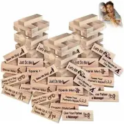 Adult Couples Jenga Wood Tumbling Tower Game Stacking Block Tower Game Date Toy