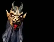 NEW 2024 Krampus Night Grey Halloween Mask Horror Christmas Scary Evil Goat