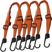 DRESSOOS 4pcs Adjustable Nylon Cord Bike Luggage Strap with Hooks Heavy Duty Elastic Cargo Tie for Motorcycles Bicycles and Outdoor Travel Durable and Versatile Transport