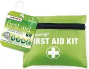 First Aid Kit 24 Piece Compact Mini Pocket Medical Pouch Portable Travel Car Kit