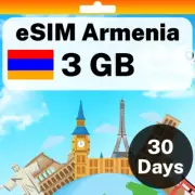 eSIM Armenia - 3 GB - 30 Days - Travel eSIM | QR code activation