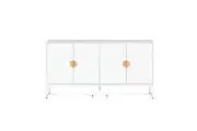 HomeStar Havana Modern Coastal Sideboard Buffet Unit Storage Cabinet - White