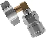 Truck Accessories Conversion Connectors Vehicle Tools Cleaning Wand Coupler Tire Inflation Quick Connector Air Connectors Wand Disconnect Valve Adapter for Valves Alloy Silver