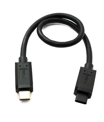 SYSTEM-S USB 3.1 Gen 2 Type C Cable 30 CM Plug To Plug 10 Gbit/S