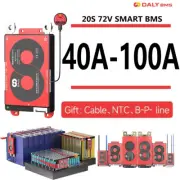 DALY Smart BMS Li-ion 20S 72V 40A-100A BMS Board Common Port w/Balance