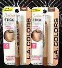 2pk LA COLORS CONTOUR STICK DEEP C68640 DEFINE CHEEKS FEATURES BLENDABLE GLOW