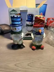 Salt & Pepper Shaker, Holiday Workshop, Snowmen, Snow globes, Christmas