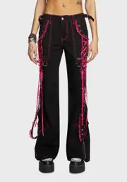 [Tripp NYC] Pink Lace Dark Street Pants