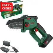 18V Cordless Brushless Chainsaw Pruning Saw 2.5Ah Battery and Charger