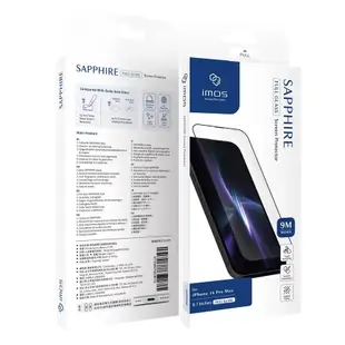 iPhone 14 Pro Max 6.7吋 9M 滿版黑邊玻璃螢幕保護貼 Sapphire Gaming Glass