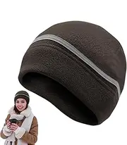 [Generic] Reflective Running Hat, Reflective Winter Hat | Unisex Winter Hat High Visibility - Warm Lapel Winter Hat, Reflective Safety Cap Cap, Cap