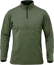 [Generic] Men's Sports Zipper Neck T-Shirt Mens Long Sleeve Running Workout Pullover Man 1/4 Zip Quick Dry Outdoor Sweatshir