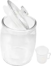 [OFFSCH] Airtight Glass Pickle Storage Jar Sealed Fermenting Container with Lid Capacity for and Preserving Easy to Clean