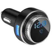 Bluetooth Car FM Transmitter Adapter Dual USB Wireless Charger MP3 Hands-Free