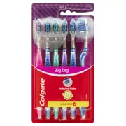Colgate 6 Pack Soft ZigZag Toothbrushes