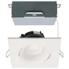 SATCO 12W LED 3.5" Downlight Gimbaled CCT Selectable Remote Driver 120V -SQ/WHT