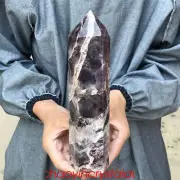 2.83LB Natural dreamy amethyst obelisk quartz crystal point tower healing XA2065