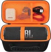 Elonbo Carrying Case ​for JBL Flip 7 Waterproof Portable Bluetooth Speaker, Flip7 Speaker Travel Bag Storage Holder, Mesh Pocket Fits Charger, Black