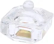 Healeved 2pcs Crystal Nail Art Cups Small Mini Acrylic Liquid Container Perfect for Mixing Nail Art Supplies